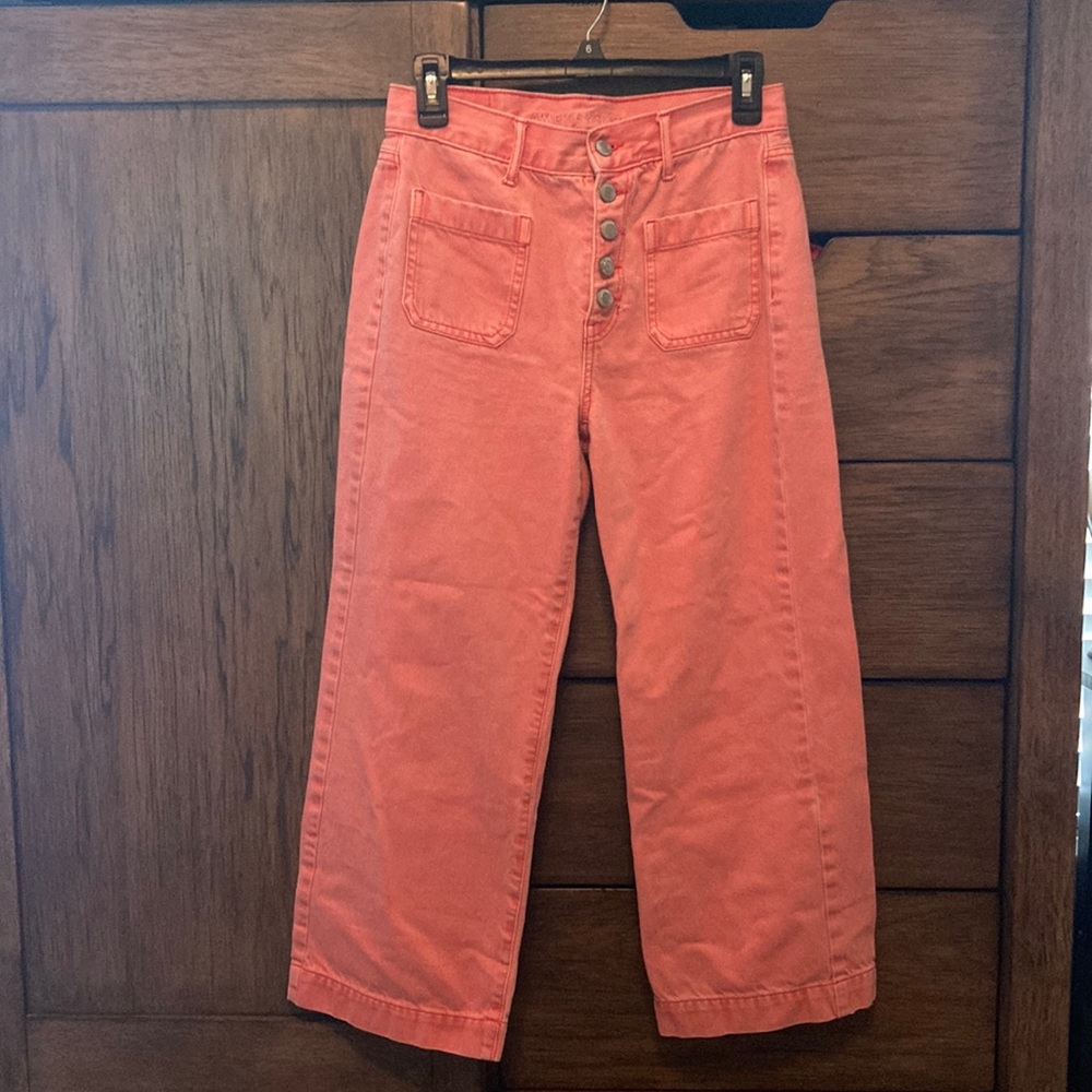 pink american eagle jeans